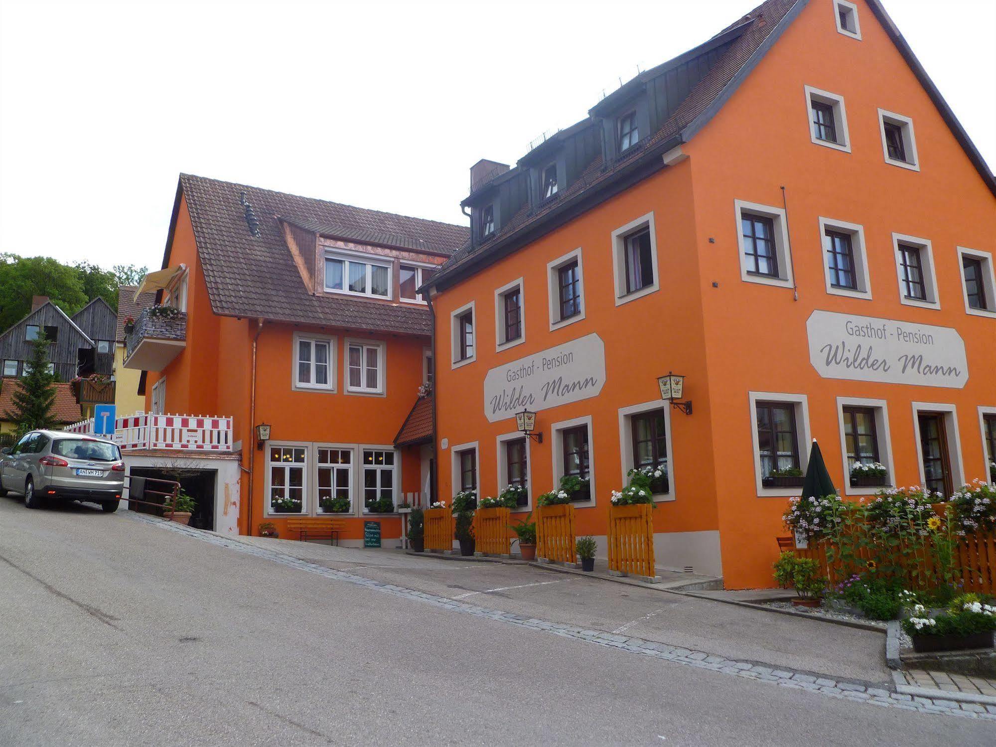 Hotel Wilder Mann Feuchtwangen Exterior foto